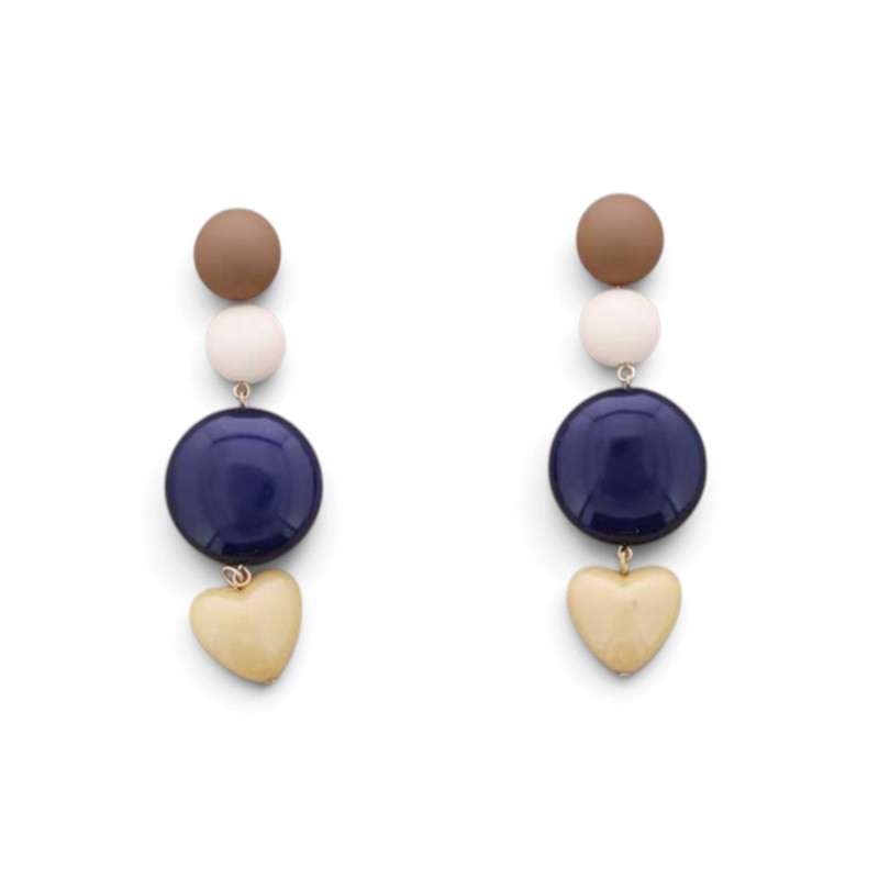 Pendientes largos de resina 8,5 cm | COCCO