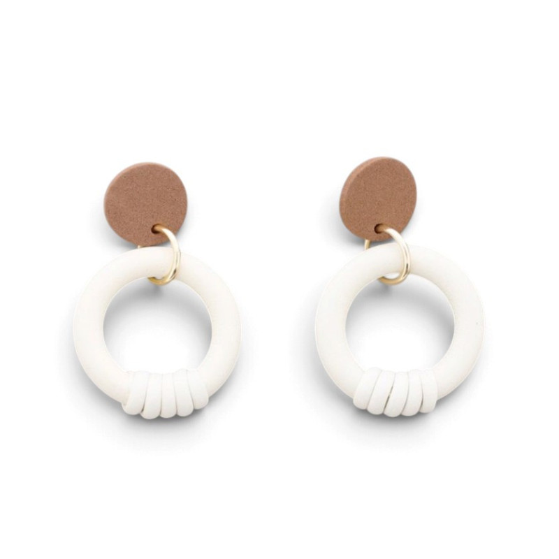 Pendientes aro de caucho 5,5 cm | COCCO