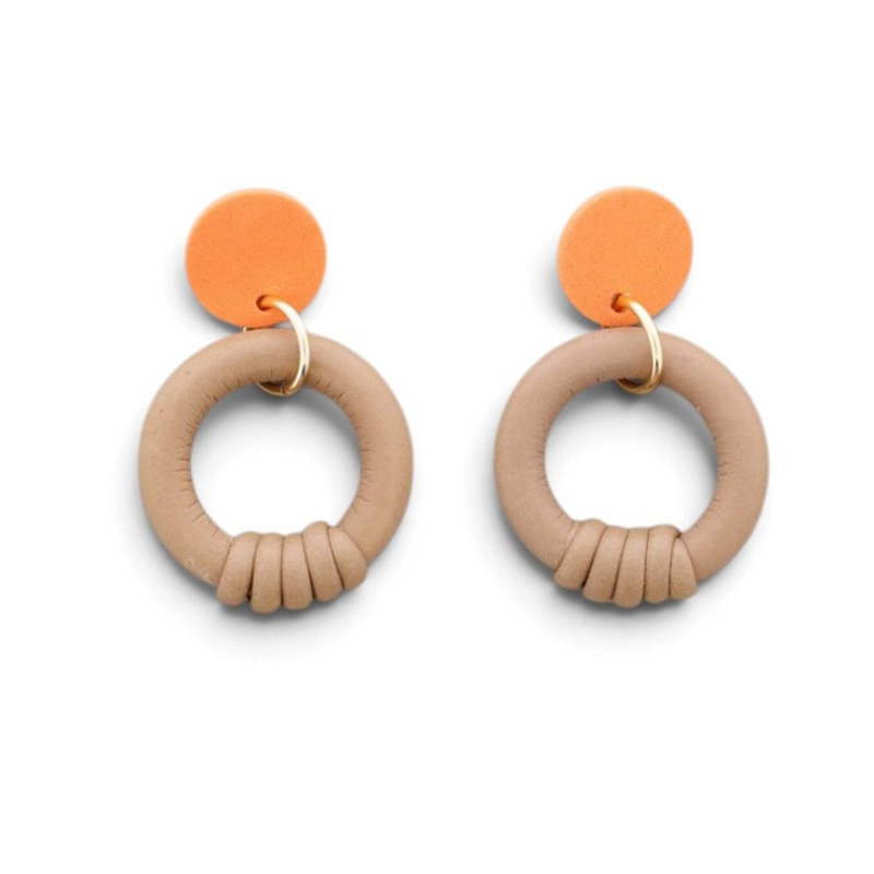 Pendientes aro de caucho 5,5 cm | COCCO Pendientes aro de caucho 5,5 cm | COCCO