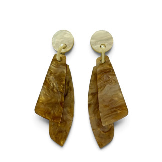 Pendientes largos geométricos 8,5 cm | COCCO