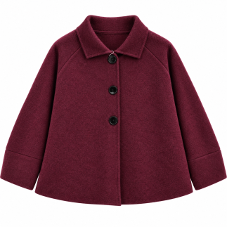 Chaqueta de punto grueso con cuello camisero | COCCO