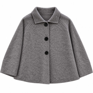 Chaqueta de punto grueso con cuello camisero | COCCO